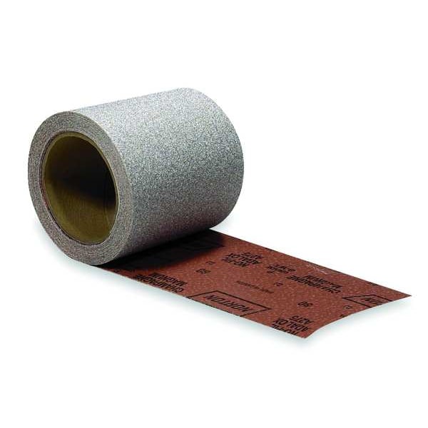 Norton Abrasives Abrasive PSA Roll, 41/2" W x 30 ft.L, 80G 66261131697 Zoro