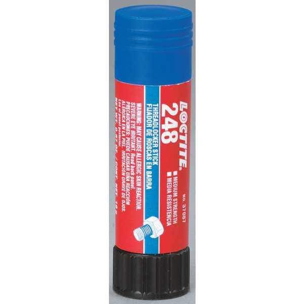 Loctite Threadlocker, LOCTITE 248, Blue, Medium Strength, Solid, 0.67 oz Stick 462476 Zoro