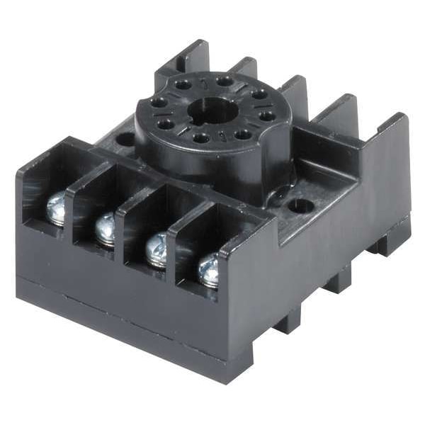 Icm Relay Socket, 8 Pin Octal Plugin Base, Contact Rating (Amps