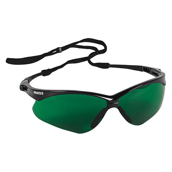Kleenguard V30 Nemesis, Safety Glasses, Anti-Scratch, Green Lens