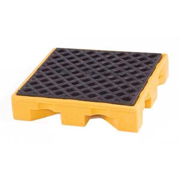 Ultratech Drum Spill Containment Pallet, 11 gal Spill Capacity, 1 Drum