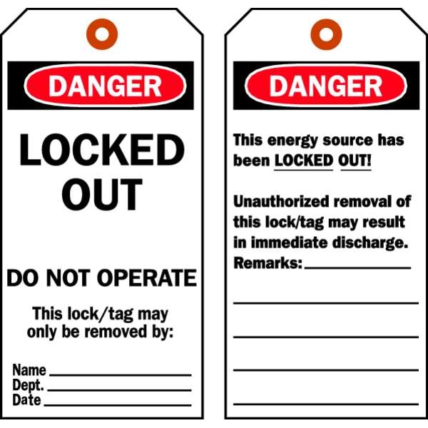 たぐ Brady Danger Tag, Danger, Cardstock, 3 in Width, 5 3/4 in Height