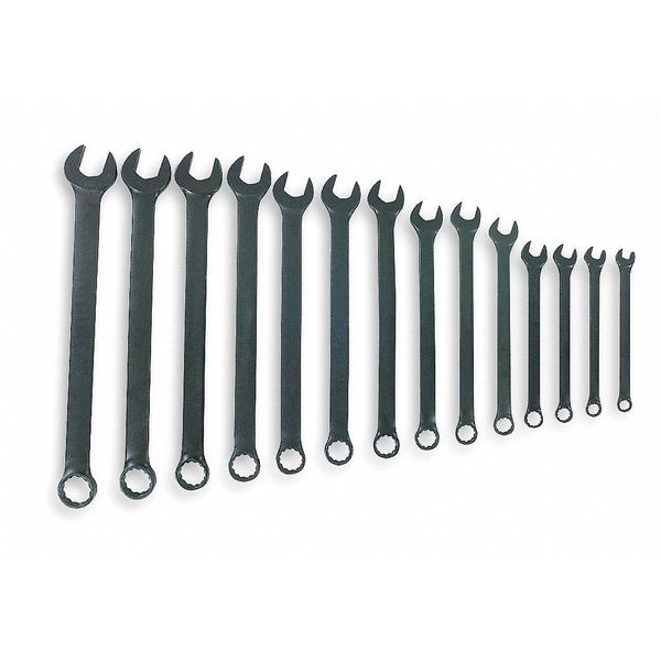 Blackhawk By Proto Combo Wrench Set, Black, 3/811/4 in, 14Pc BL014