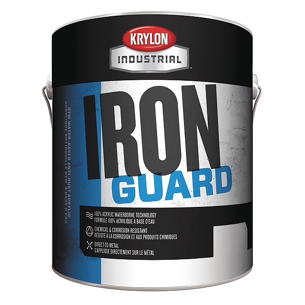 Krylon Interior/Exterior Paint, Flat, Water Base, Blue, 1 gal K11018001