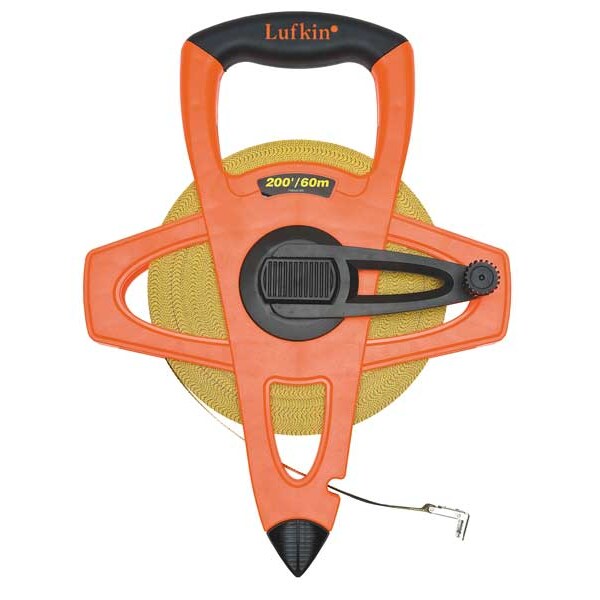 Lufkin 100-Foot Tape Measure - 3/8" Professional Yellow Clad Dual Scale SAE/Metric