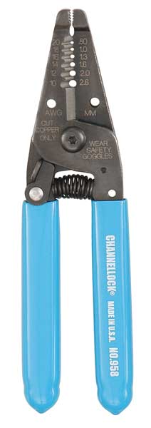 Channellock 6 1/4 in Wire Stripper 10 to 20 AWG 958