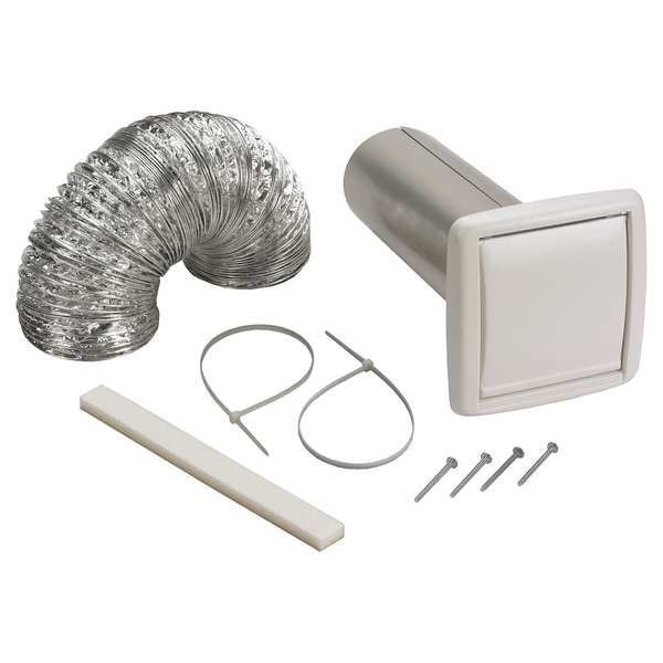 Broan Wall Vent Kit, Flexible Duct, L WVK2A Zoro