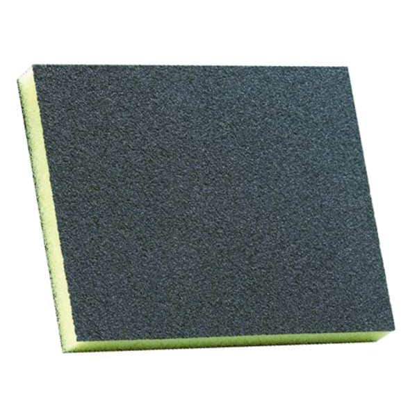 Norton Abrasives Sanding Sponge, Fine, 4-3/4x3-3/4x1/2 In 63642552869