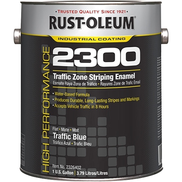 RustOleum Traffic Zone Striping Paint, 1 gal., Yellow, Water Based 2348402 Zoro