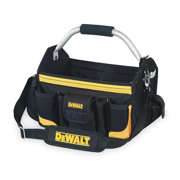 Dewalt Tool Bag, HeavyDuty Poly and Ballistic Poly Fabric, 23 Pockets