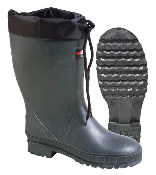 Baffin Ins Boots, Size 7, 13" H, Green, Plain, PR 8604-0000-482