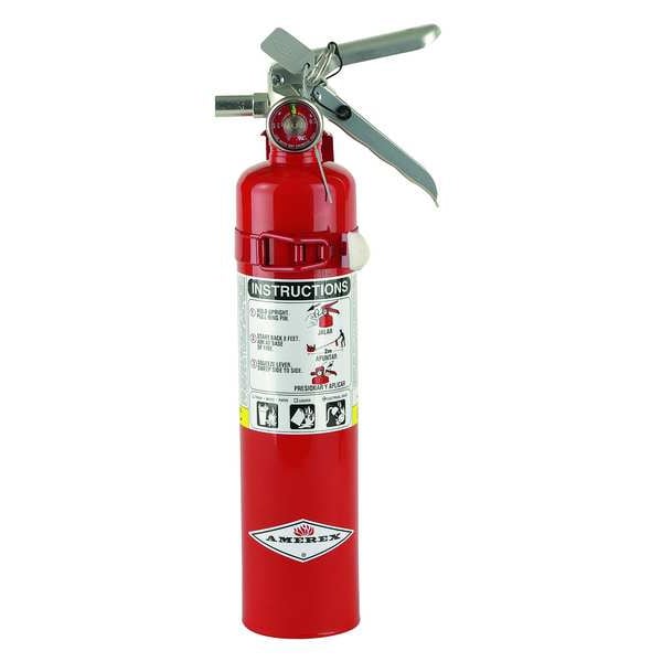 Amerex Fire Extinguisher, Class ABC, UL Rating 1A10BC, 195 psi
