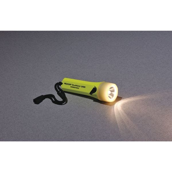 Pelican Yellow No Xenon Industrial Handheld Flashlight, 45 lm 2400-010-247X
