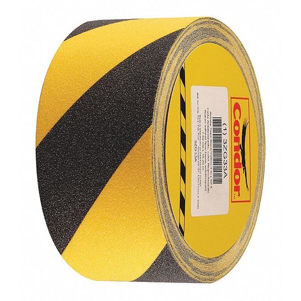 Condor Anti-Slip Tape, Black/Yellow, 3inx60ft GRAN13818