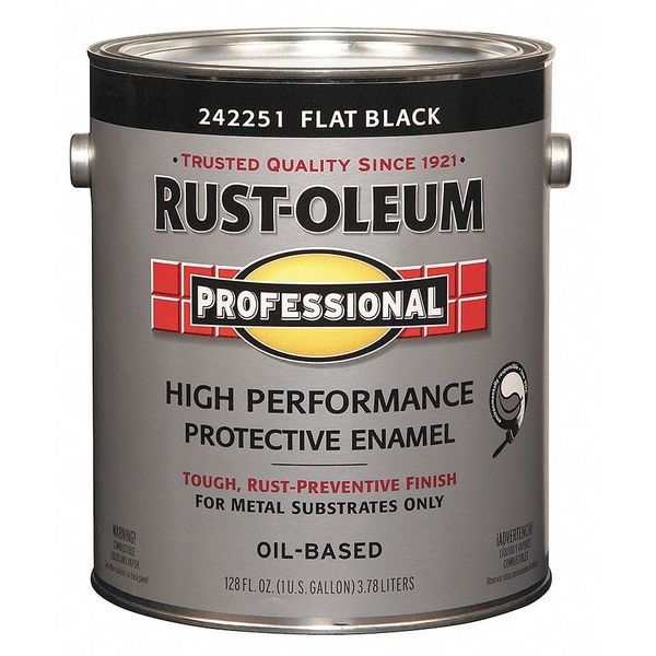 RustOleum 242251 45.77 1 gal. Black Flat Latex Interior
