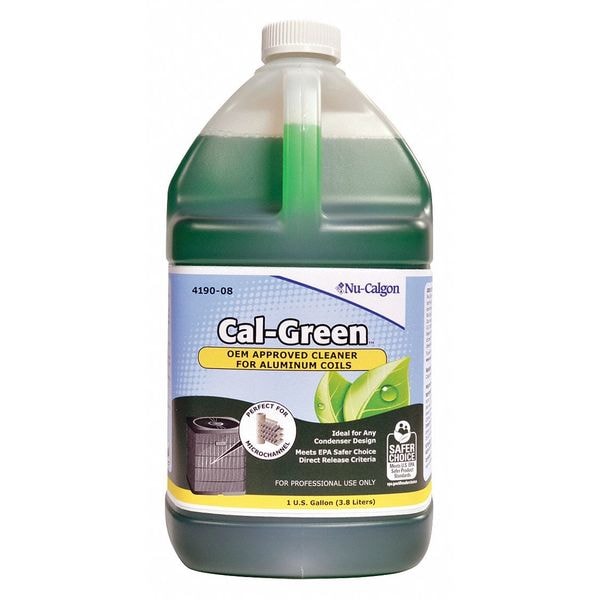 NuCalgon Condenser Cleaner, Liquid, 1 gal, Straw 419008 Zoro