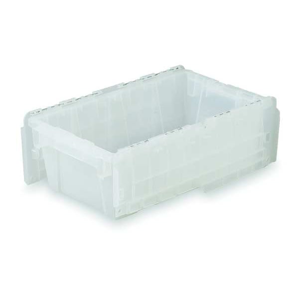 clear storage bins with attached lids