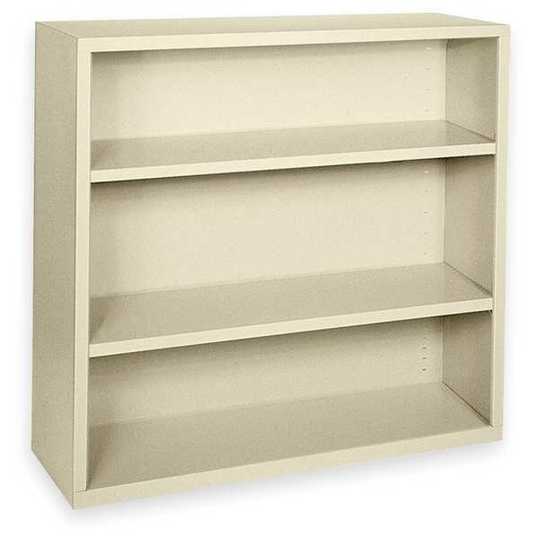 Atlantic Metal 3-Shelf Stationary Bookcase, 42"x46" Putty BA20461842-07