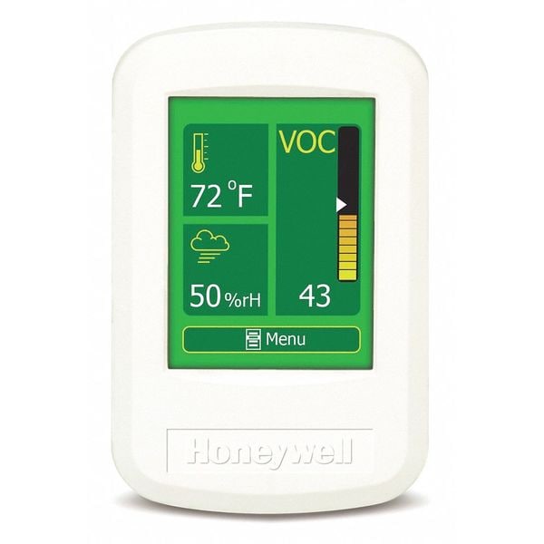 Honeywell Air Monitor, VOC, 0100 ppm, 1 ppm, LCD 1508A1010 Zoro