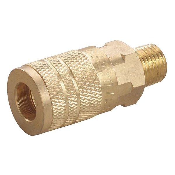 Speedaire Quick Connect Hose Coupling, 1/4 in Body Size, 1/4 in Hose