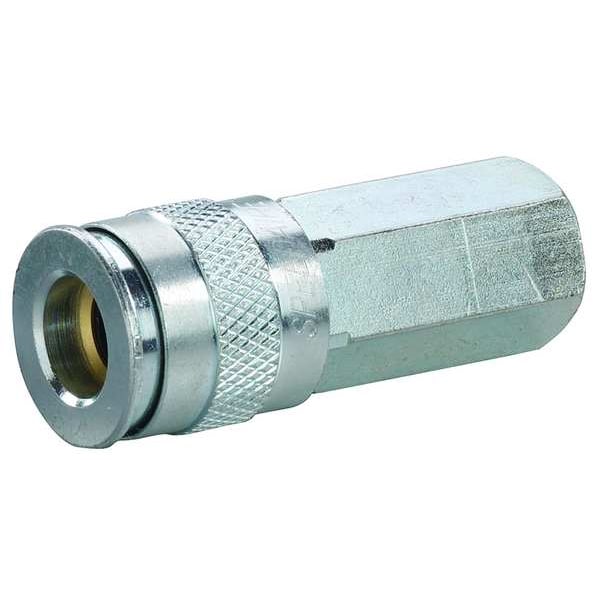 Speedaire Coupler Body, (F)NPT, 3/8, Brass/Steel 30E726