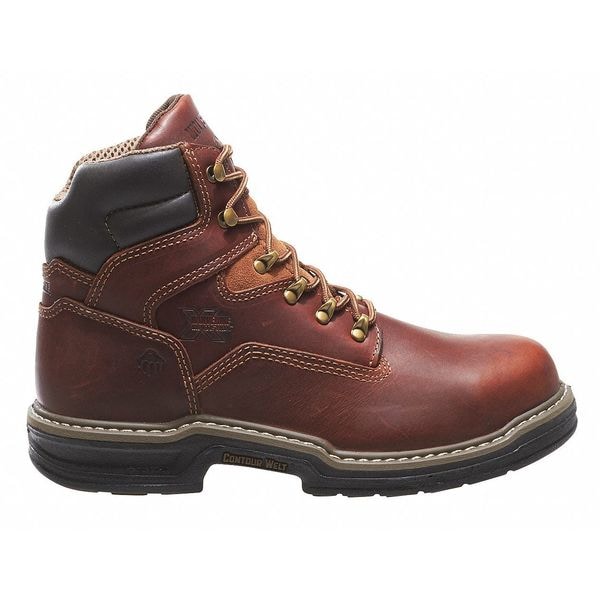 Wolverine Raider Boot, 6", Leather, Safety Toe, 8M W02419