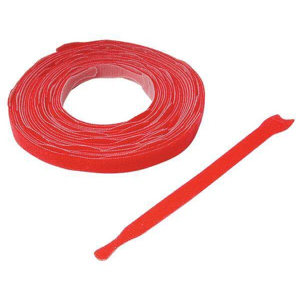 Velcro Brand 3/4" W x 8" L Hook-and-Loop RED Reclosable Fastener Strap, 900 pk. 176042