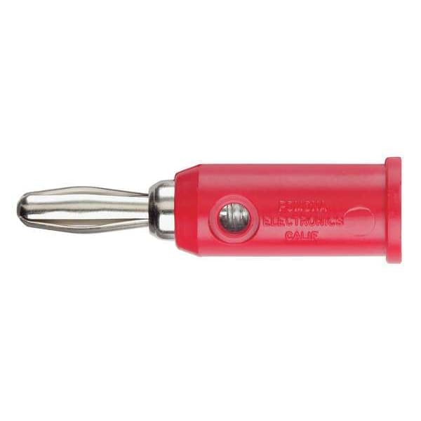 Pomona Electronics Banana Plug, 30VAC/60VDC, Black, PK10 1325-0 | Zoro