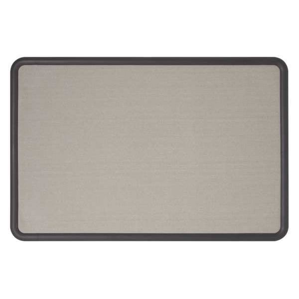 Quartet Fabric Bulletin Board 3 x 4 ft., Gray 7694G Zoro
