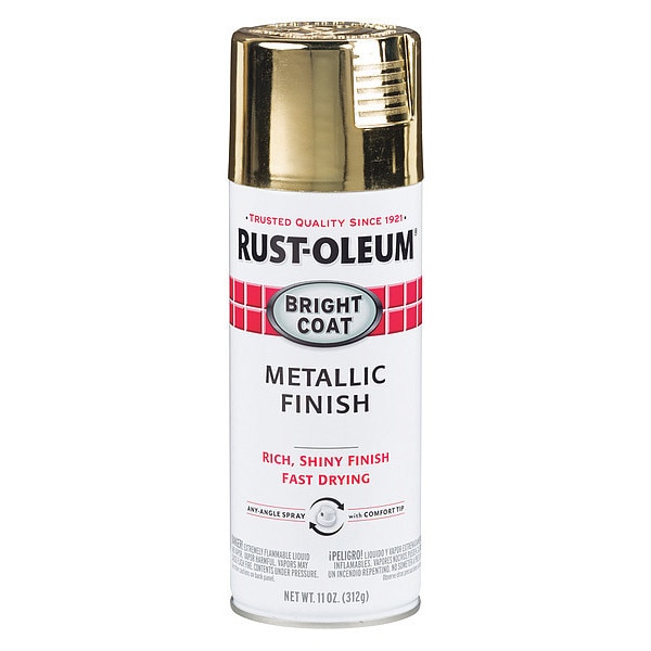 RustOleum 11 oz. Metallic Gold Spray Paint 7710830 Zoro
