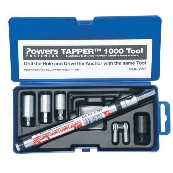 Dewalt DropIn Anchor Setting Tool Set, 3 pc 02791PWR Zoro