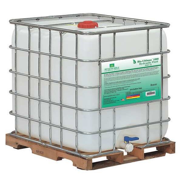 Renewable Lubricants 275 gal BioUltimax 1000 Hydraulic Fluids Tote 32