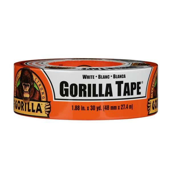 Gorilla Glue Duct Tape, Round, White, 53/4 in. dia. 6025001 Zoro