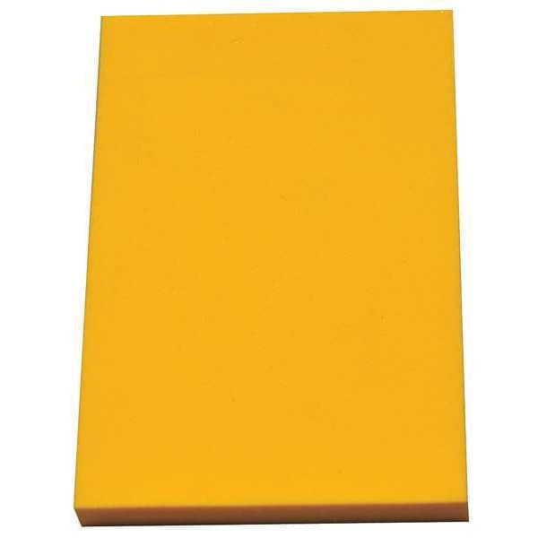 Zoro Select Foam Sheet, Crosslink, 12 in W, 24 in L, 1/4 in Thick, Yellow 1001315Y