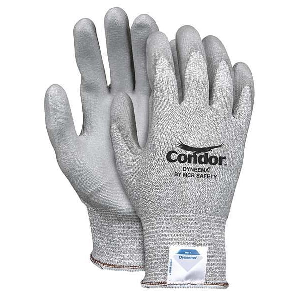 Condor Cut Resistant Coated Gloves, A2 Cut Level, Polyurethane, XL, 1 PR 30YP31