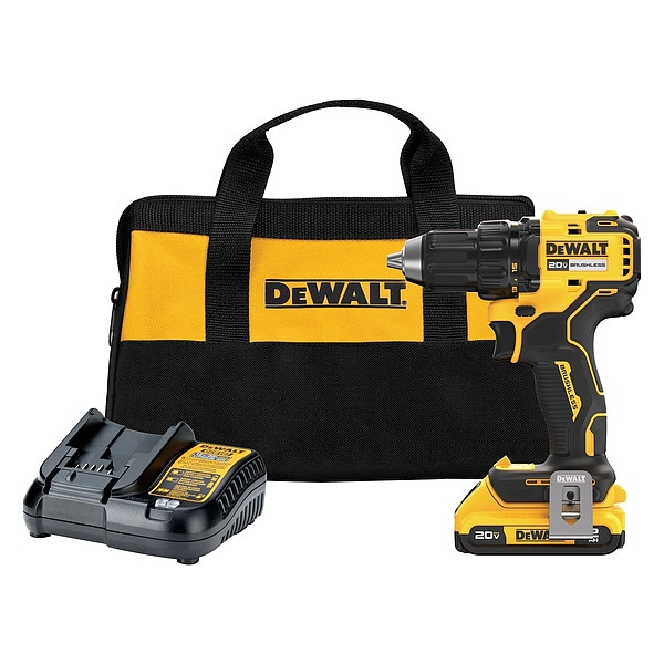 Dewalt Cordless Drills, 20VDC, 1650RPM, 2.0Ah Bat. DCD793D1 Zoro