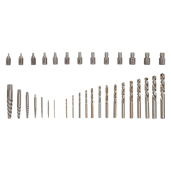 IRWIN HANSON Screw Extractor/Drill Set,35 Pcs (11135ZR) Zoro