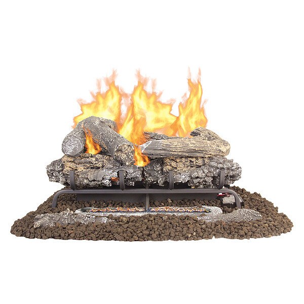 Pleasant Hearth Valley Oak Series Vent Free Gas Logs, 24" VFLVO24DR Zoro