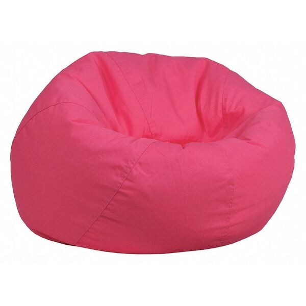 Flash Furniture Bean Bag Chair, 30"L18"H DGBEANSMALLSOLIDHTPKGG Zoro