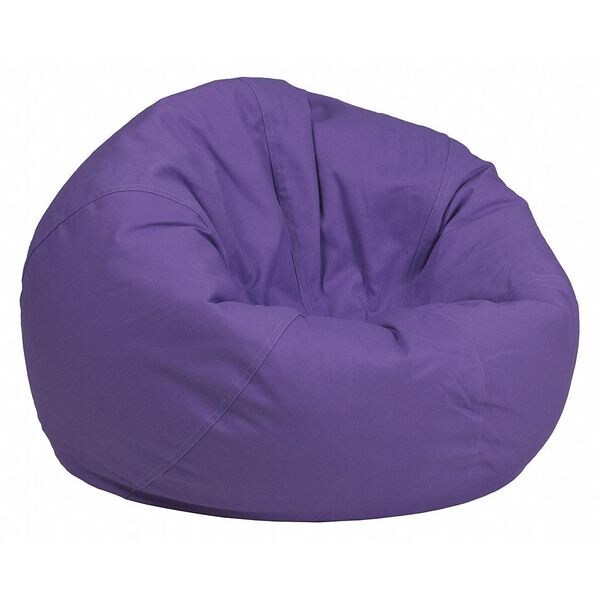 Flash Furniture Bean Bag Chair, 30"L18"H DGBEANSMALLSOLIDPURGG Zoro