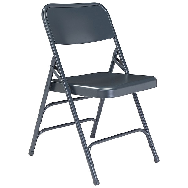 National Public Seating Folding Chair, Blue, 18-3/4 In., PK4 304