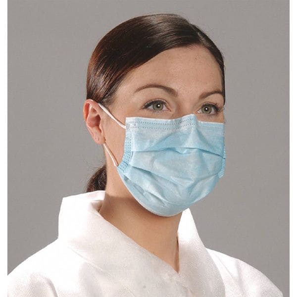 Alphaair Disposable Procedural Face Mask, Universal, Blue, 500PK BL 5005