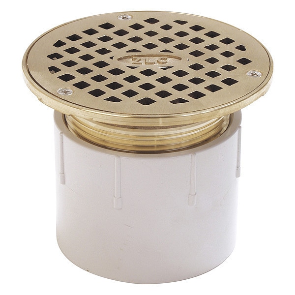 Zurn 2" Pipe Dia. ABS, Nickel Bronze Adjustable Floor Drain FD2210AB2