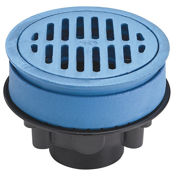 Zurn 2" Pipe Dia. ABS, Cast Iron Adjustable Floor Drain FD2330AB2 Zoro