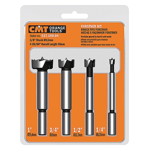 Cmt Forstner Bit, Set, 4pcs. 537.000.04 Zoro