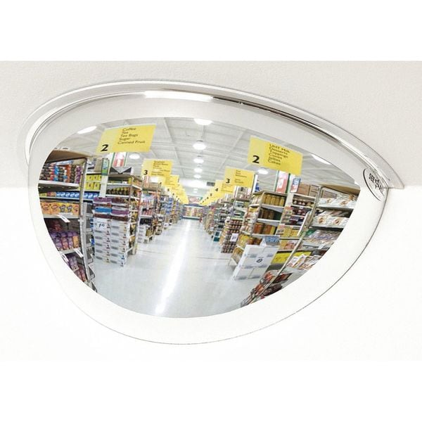 Se-Kure Coated Half Dome, 36In., Scratch Res Acryl ONV-SR