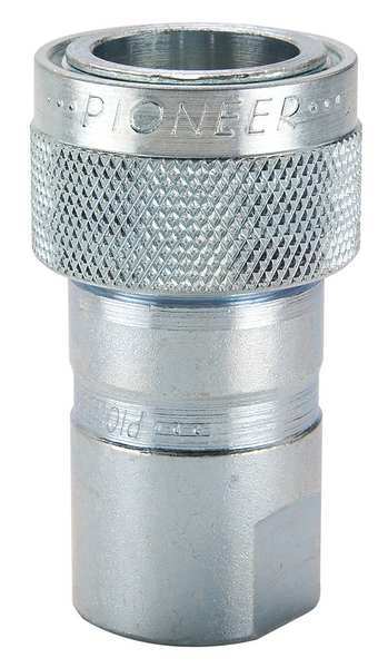 Pioneer Hydraulic Quick Connect Hose Coupling, Steel Body, Sleeve Lock, 7/8"-14 Thread Size, 4000 Series 4050-16