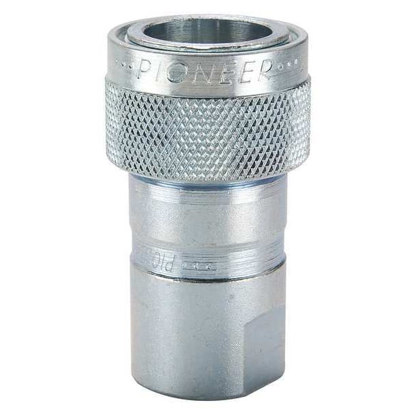 Pioneer Hydraulic Quick Connect Hose Coupling, Steel Body, Sleeve Lock, 1"-11-1/2 Thread Size, 4000 Series 4050-6P