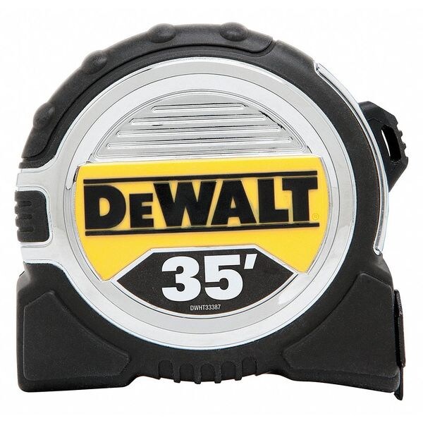 Dewalt Tape Measure, 35 ft., Steel, Auto Retract DWHT33387 Zoro