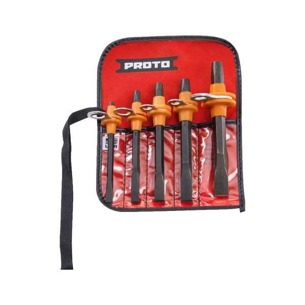 Proto Cold Chisel Set, Tether Ready, S2 Steel J86CS2TT Zoro